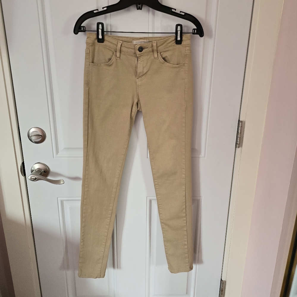Beige Stretchy Pants